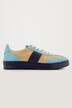 Lædersneakers, ruskind, leopardhæl, bredde H