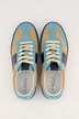 Lædersneakers, ruskind, leopardhæl, bredde H