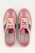 Leren sneakers, suède, hiel met leo, wijdte H