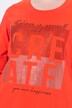 T-Shirt, Schriftmotiv, Rundhals, Stehkragen, 3/4-Arm