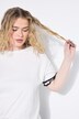 T-shirt dal taglio oversize con mezze maniche orlate all'uncinetto
