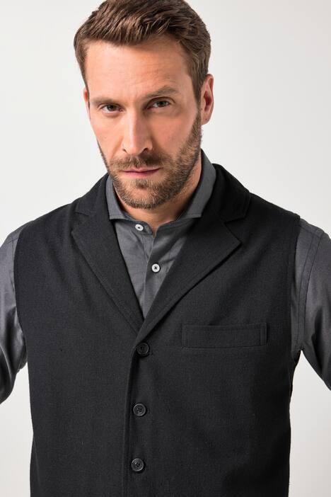 JP1880 Tweed-Weste, FLEXNAMIC®, Woll-Qualität, Strickrücken, bis 7 XL