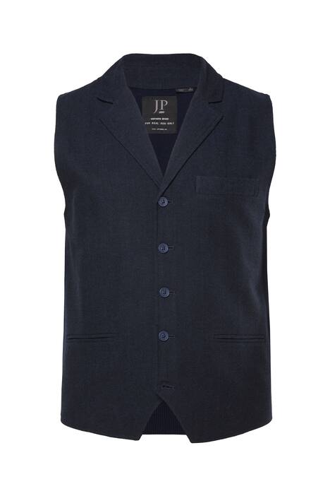 Tvídová vesta JP1880, FLEXNAMIC®, vlněný materiál, úpletová záda, do 7XL