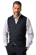 Tvídová vesta JP1880, FLEXNAMIC®, vlněný materiál, úpletová záda, do 7XL