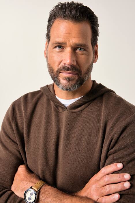 Sweat-shirt à capuche JP 1880, en maille toucher cachemire – jusqu'au 7 