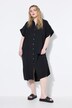 Muslin Cap Sleeve Button Down Shirt Dress