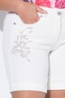 Shorts di jeans con taglio della gamba ampio e brillantini