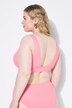 Haut de bikini à coques souples, tissu pailleté