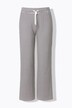 Pantalon jambe droite, jersey texturé à rayures