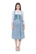 Dirndl, výšivka, šněrování, hranatý výstřih, bez rukávů