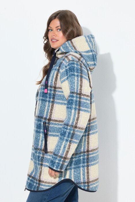 Karojacke, Kapuze, 2-Wege-Zipper