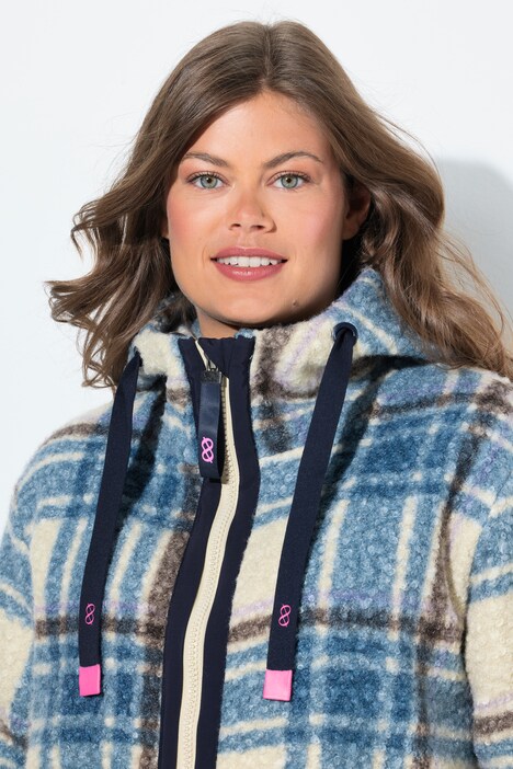 Karojacke, Kapuze, 2-Wege-Zipper