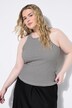 Tanktop, slim shape, structuurjersey, strepen