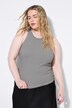 Tanktop, slim shape, structuurjersey, strepen