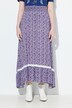 Floral Elastic Waist Skirt