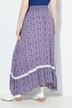 Floral Elastic Waist Skirt