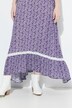 Floral Elastic Waist Skirt