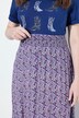 Floral Elastic Waist Skirt