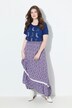Floral Elastic Waist Skirt