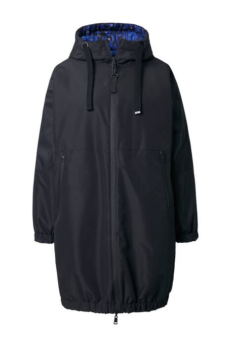 Funkční bunda, oboustranná, oversize, kapuce, dvoucestný zip