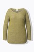 Eco Cotton Two-Tone Ribbed Knit Sweater