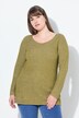 Eco Cotton Two-Tone Ribbed Knit Sweater