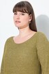 Eco Cotton Two-Tone Ribbed Knit Sweater