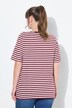 T-shirt, 2-pack, strepen/uni, V-hals, halve mouw