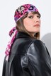 Sjal, farvet leopard og patch-print