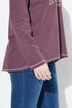 Sweat-shirt imprimé Texas, col en V et manches longues, bords roulottés