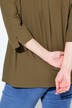 Hemdbluse, Blüten, Hemdkragen, 3/4-Arm, Biobaumwolle