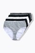 Midi-slips, set van 5, motief / effen