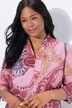 Paisley Goblet Collar 3/4 Sleeve Dress