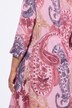Paisley Goblet Collar 3/4 Sleeve Dress