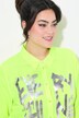 Bluse, A-linje, metallbokstaver, spiss nederkant
