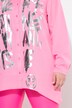 Bluse, A-linje, metallbokstaver, spiss nederkant
