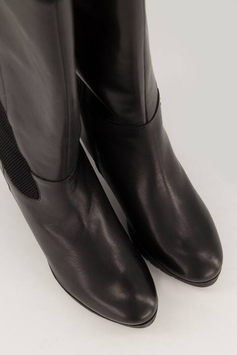 Bottes en cuir tige XXL, semelle de propreté amovible - largeur H