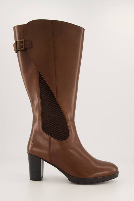 Bottes en cuir tige XXL, semelle de propreté amovible - largeur H