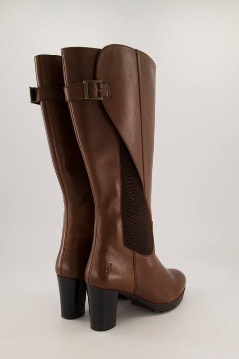Bottes en cuir tige XXL, semelle de propreté amovible - largeur H