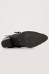 Bottines en cuir avec double boucle, semelle de propreté amovible - largeur H