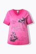 T-shirt à motif edelweiss. Encolure V et manches courtes. Coupe Classic