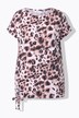 T-shirt, comfort fit, leo pattern, hem knot