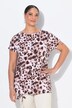 T-shirt, comfort fit, leo pattern, hem knot