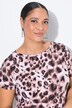 T-shirt, comfort fit, leo pattern, hem knot