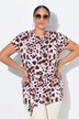 T-shirt, comfort fit, leo pattern, hem knot