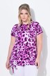 T-shirt, comfort fit, leo pattern, hem knot