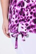 T-shirt, comfort fit, leo pattern, hem knot
