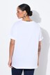 T-shirt coupe Boxy Fit, imprimé petites fleurs avec strass sur la poche poitrine