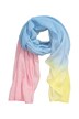Plisovaný šál, barevný přechod