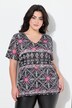 T-shirt, comfort fit, allover print, half sleeve